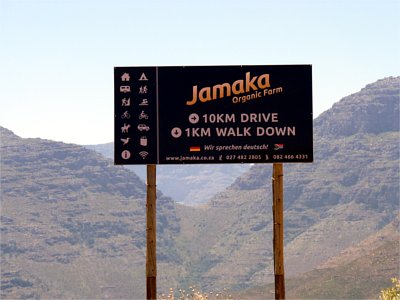 Jamaka signage on Nieuwoudt's Pass